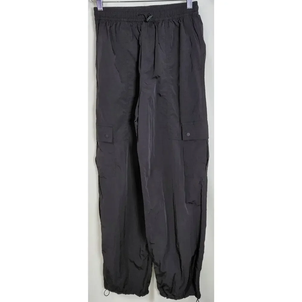 PINK Victoria's Secret Black Relaxed Fit Casual Cargo Pants Women Size XS